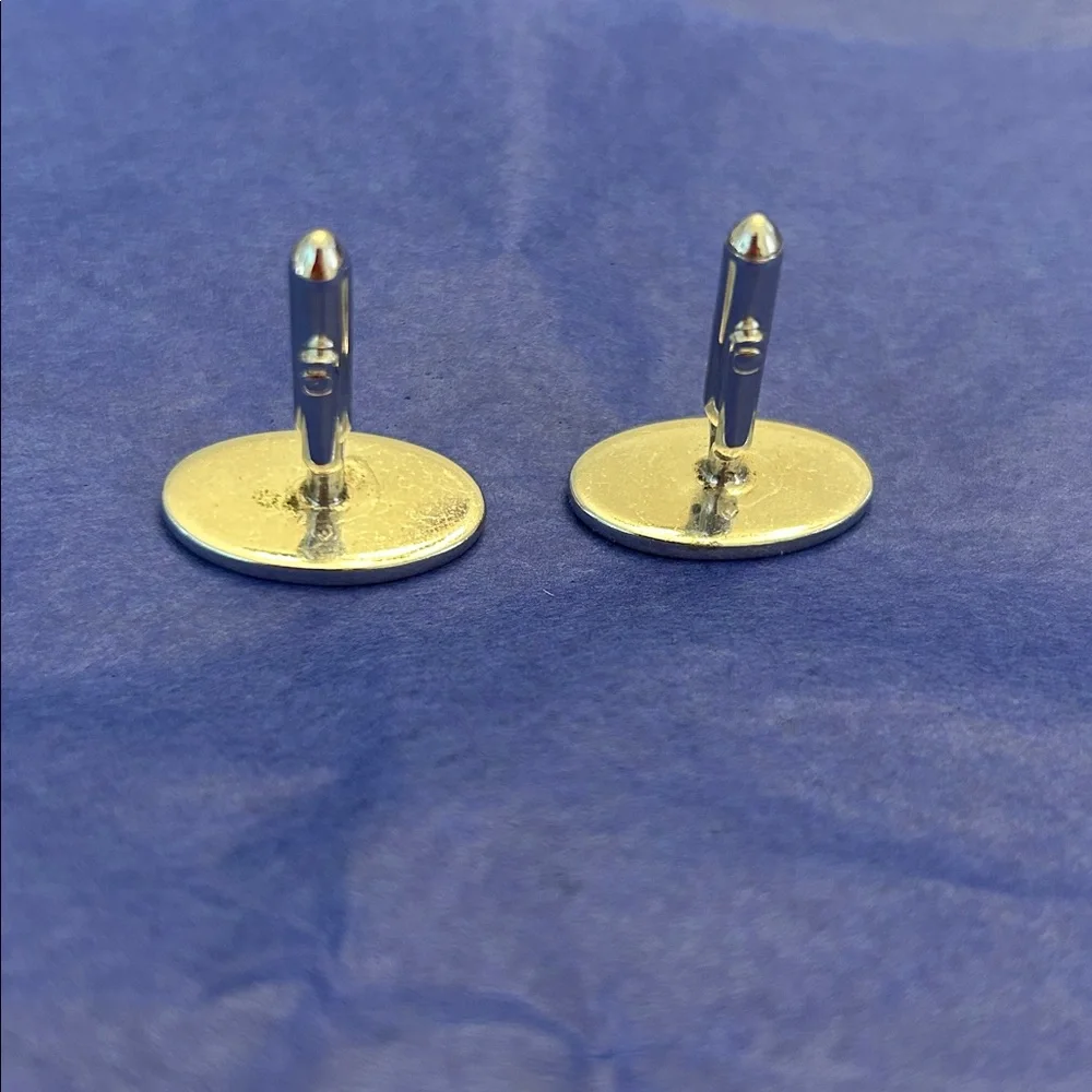 Vintage Silvertone Oval Cuff Links